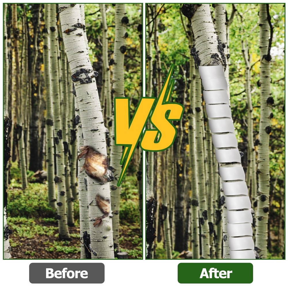 10 Pack Plastic Spiral Tree Trunk Protector Tree Bark Protector Tube Wrap