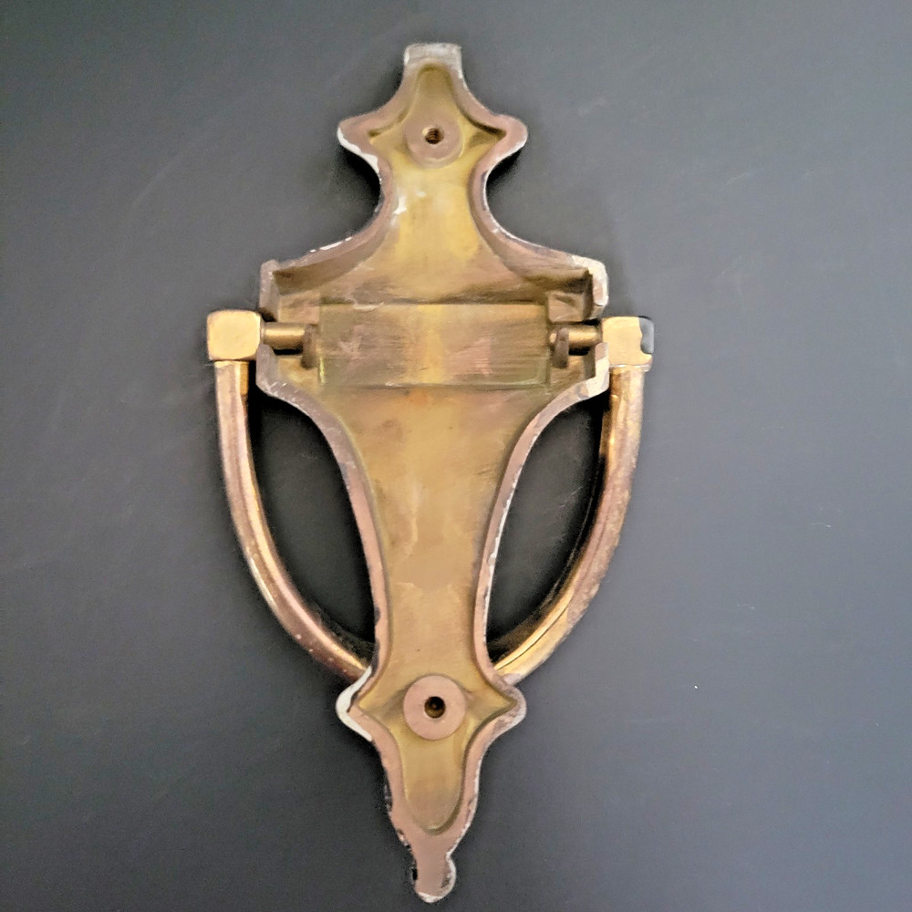 Solid Brass Door Knocker – Classic Colonial Design – Vintage Hardware