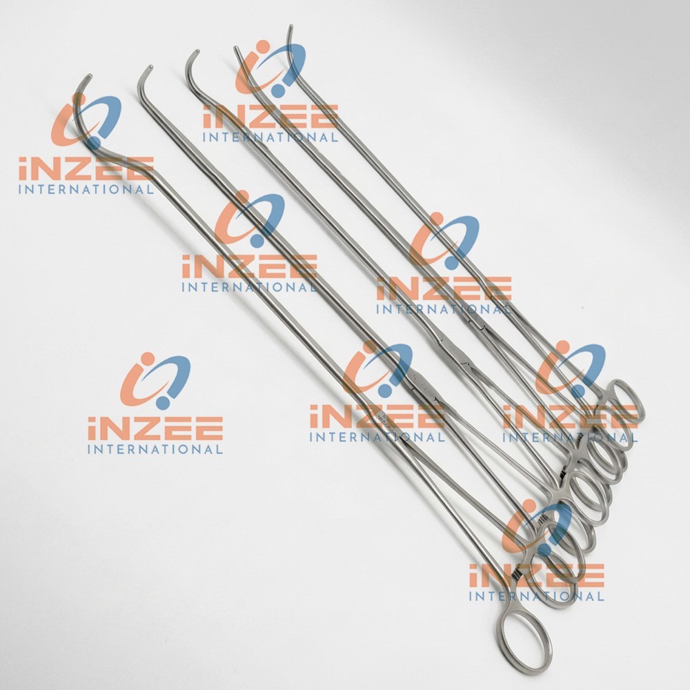 5 Pcs Set Thoracoscopic Surgical Instruments Set | Thoracotomy Tissue Forceps IZ