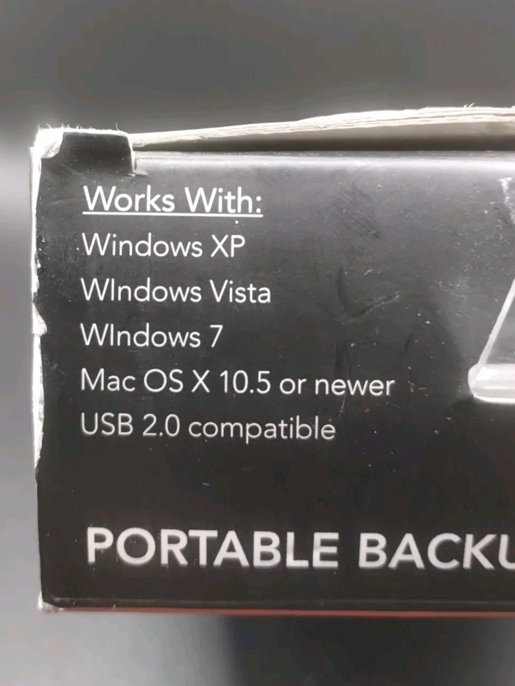 Clickfree Automatic Backup 500GB External Hard Drive Portable Backup (Open Box)