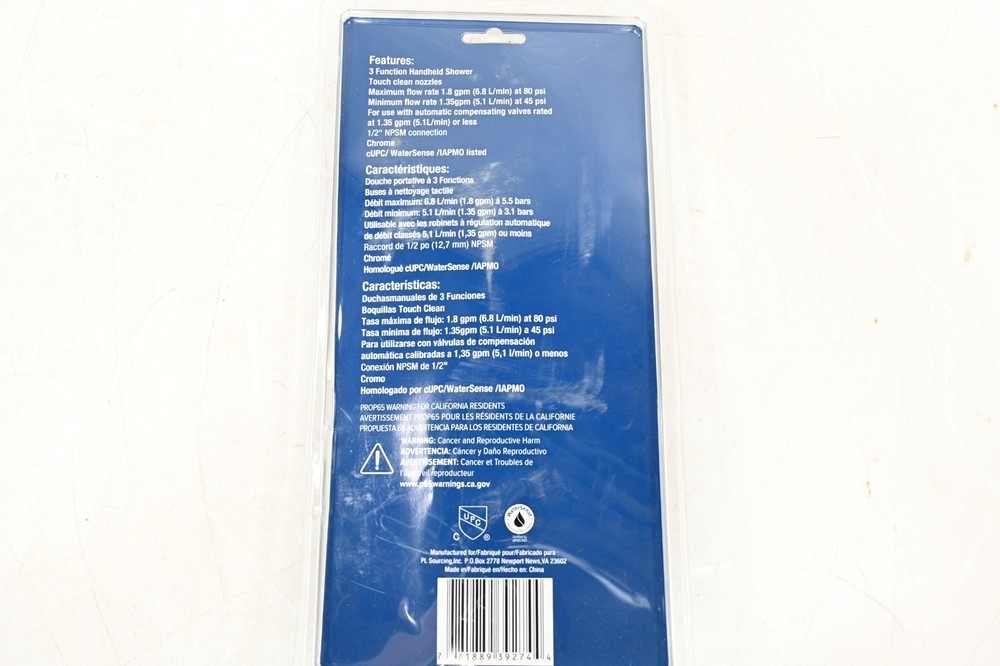 ProFlo PFHS216CP Multi Function Hand Shower, Chrome