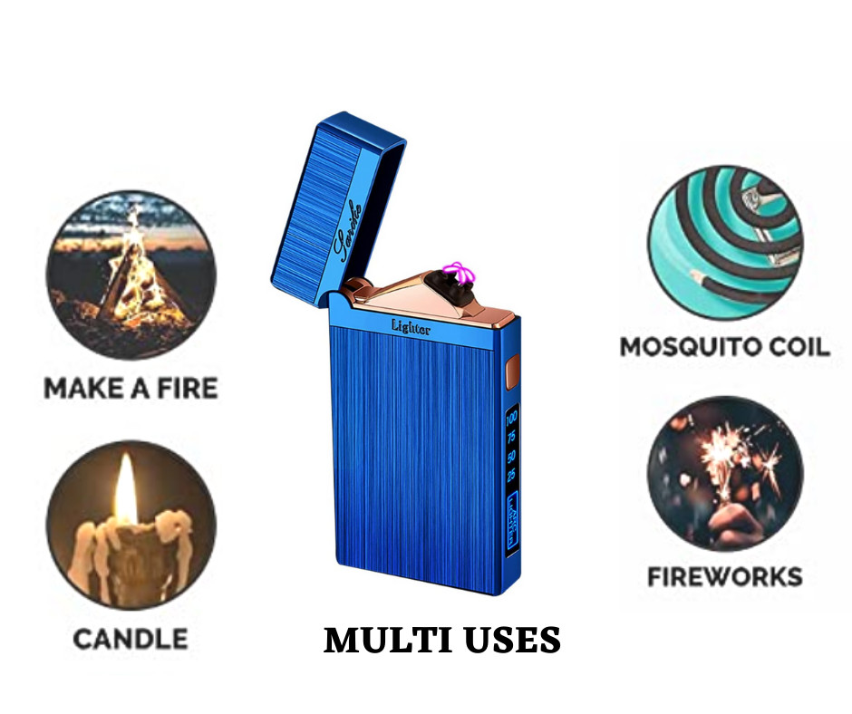 Dual Arc Plasma Electric Lighter USB Rechargeable 2020