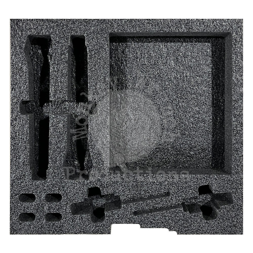 Foam Insert for 2 wireless mics, fits 2U rack drawer