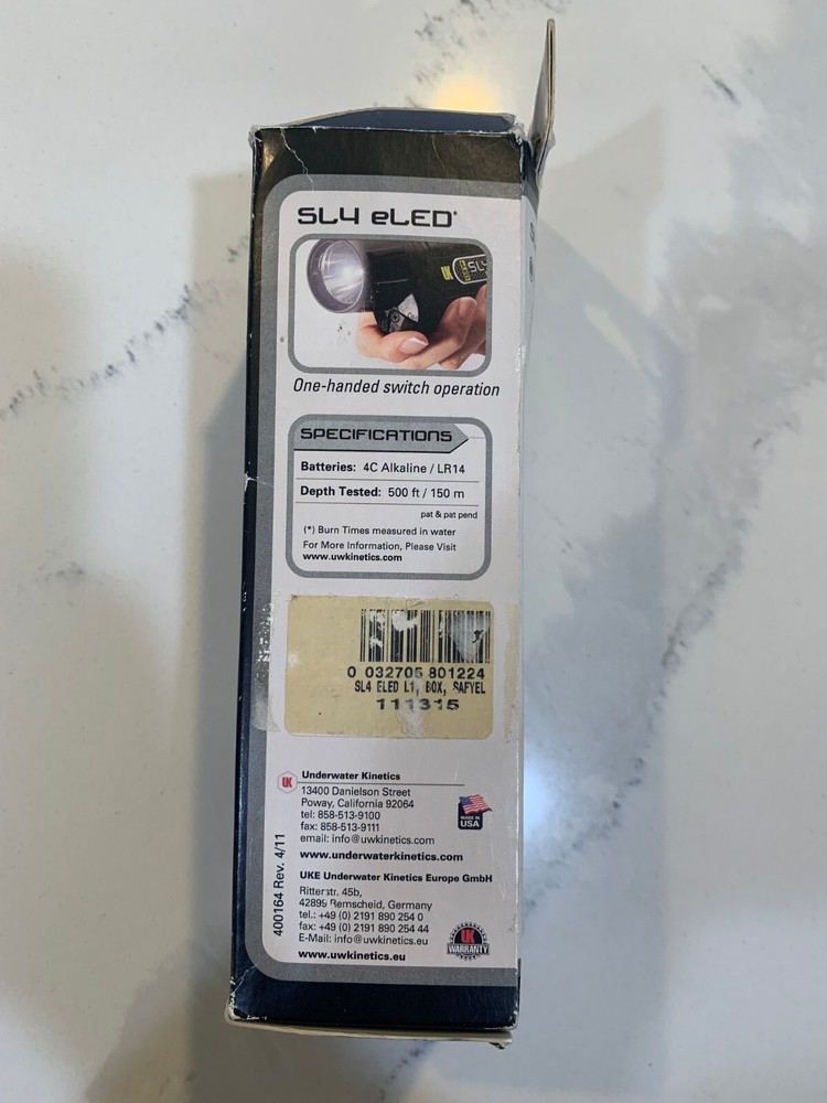 Underwater Kinetics SL4 eLED MK2 Dive Light