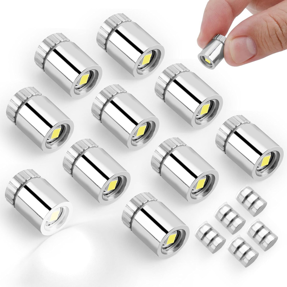 BTFO 10Pcs Micro Led Lights, Battery Powered Tiny Led Lights Small Mini