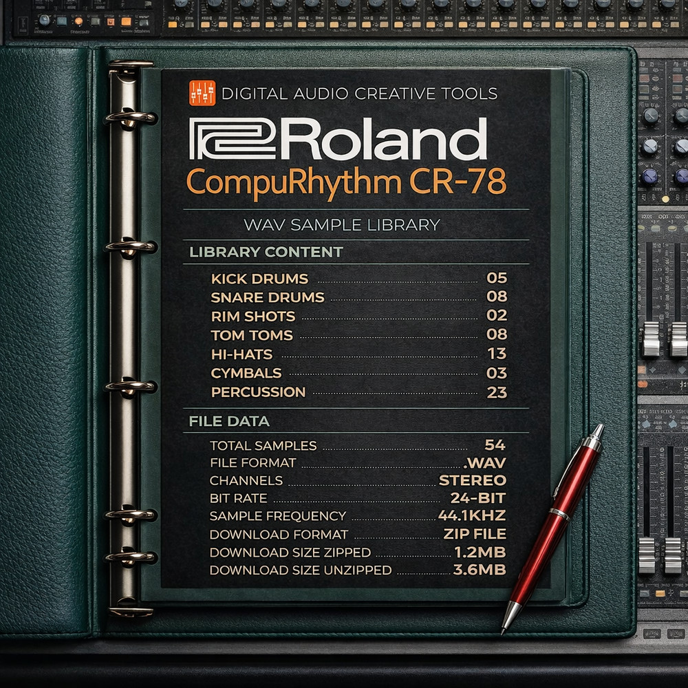 Roland CR-78 Drum Machine Sample Library