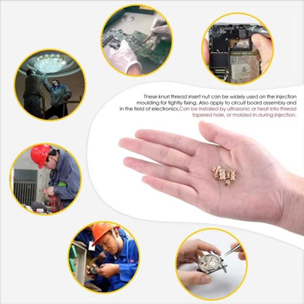 Heat Set Insert Nuts Threaded Inserts Hot Melt Nut Insert M2 M2.5 M3 M4 M5 M6