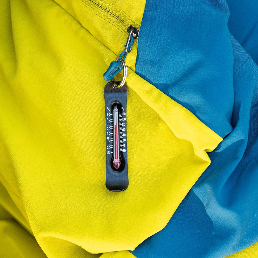 Brrr-Ometer - Snowsport Zipper Pull Thermometer for Jacket, Parka, or Backpack |