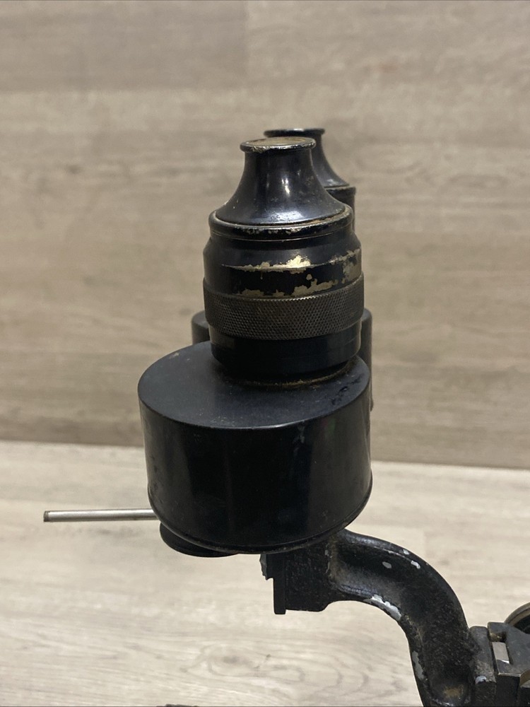 Antique Spencer Buffalo Microscope Adjustable Height HTF