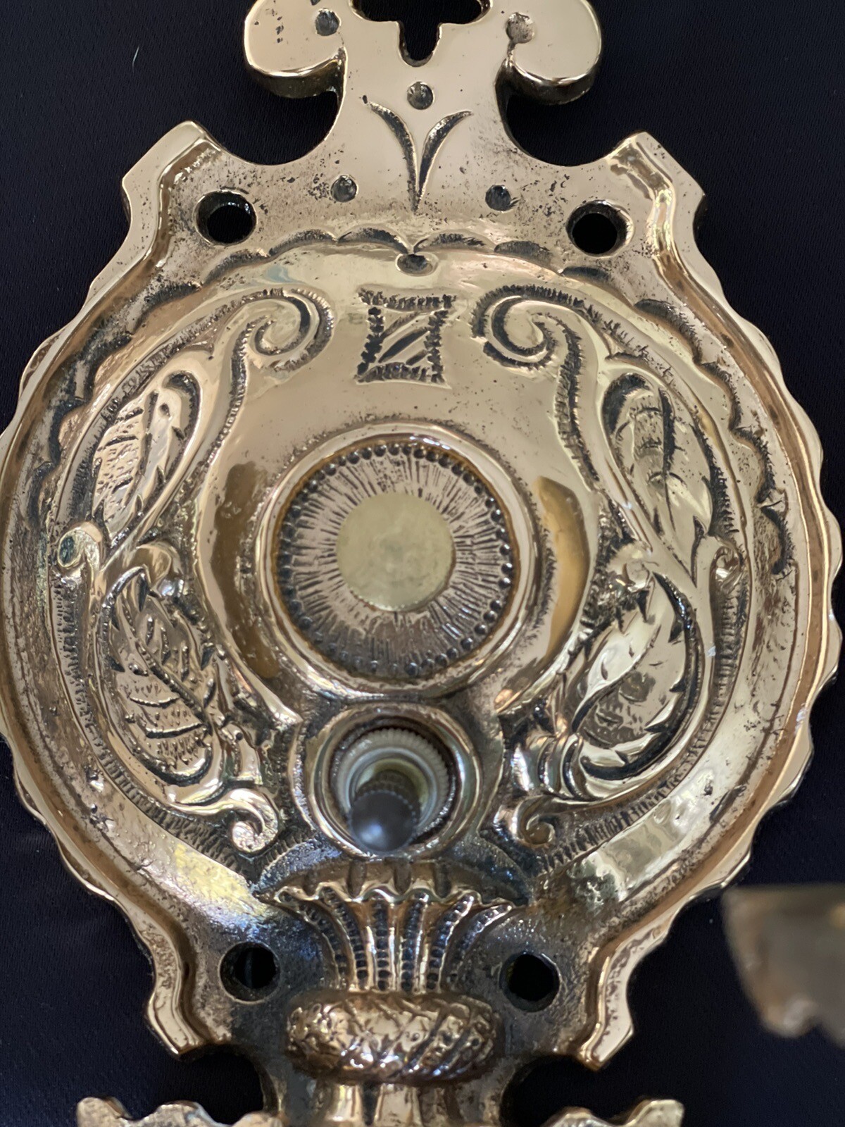 PAIR Antique Aesthetic Solid Brass Wall Sconces East Lake Victorian