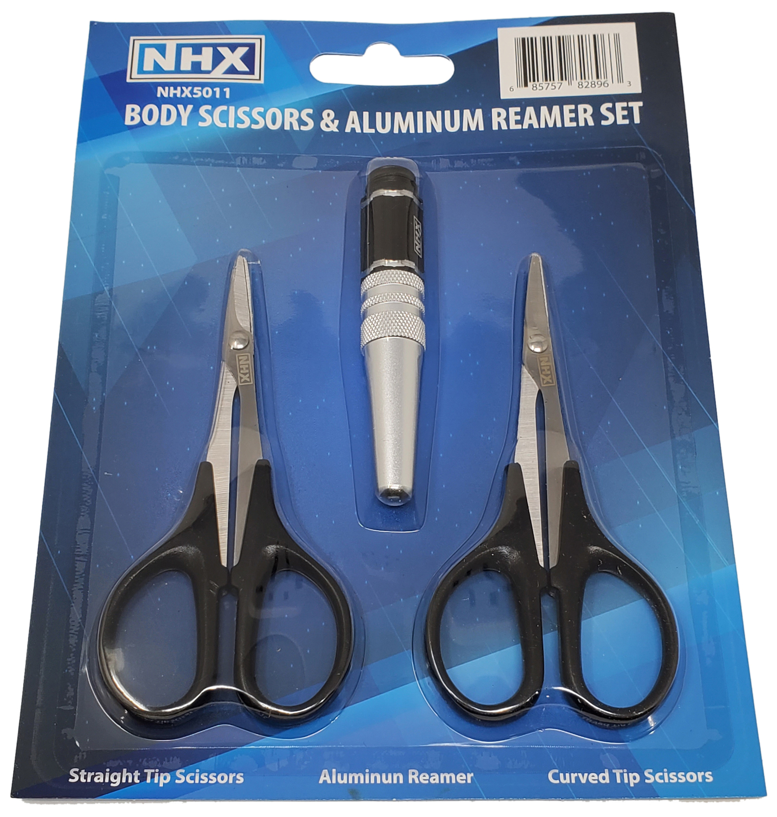 NEW NHX RC Body Curved/Straight Scissors & Reamer Combo FREE US SHIP
