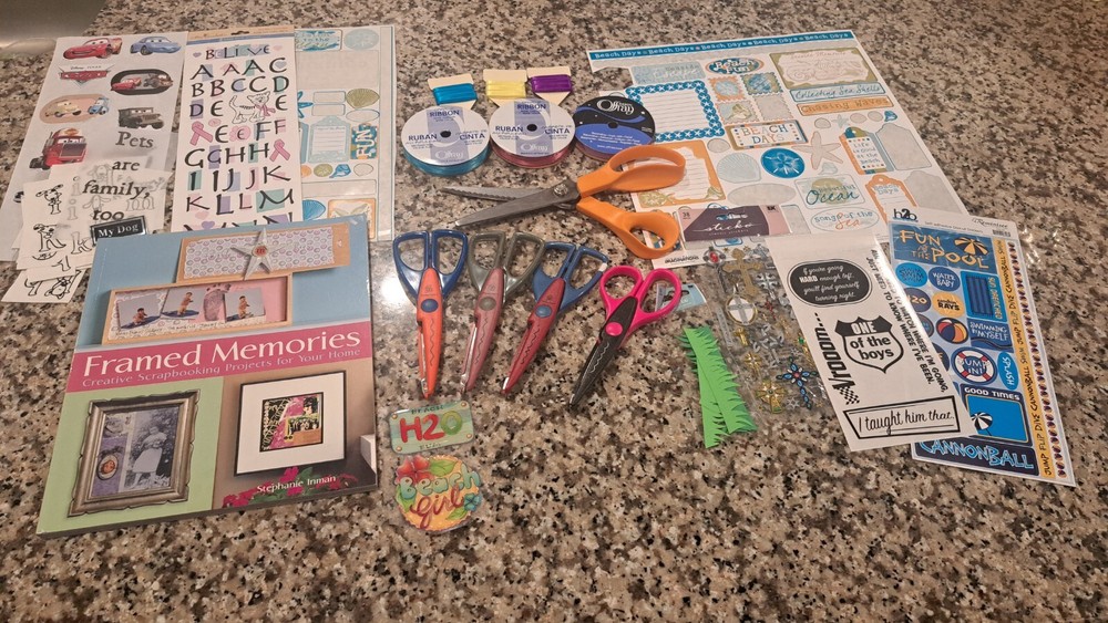 scrapbooking supplies lot
