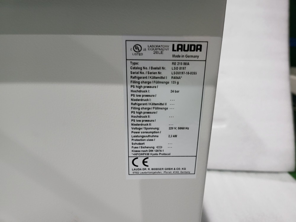 Lauda Ecoline Staredition RE215W/A Recirculating Chiller (As-Is)