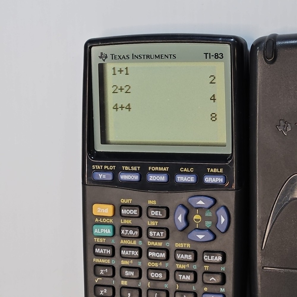 Texas Instruments TI-83 Graphing Calculator Black - Tested/ Excellent Condition