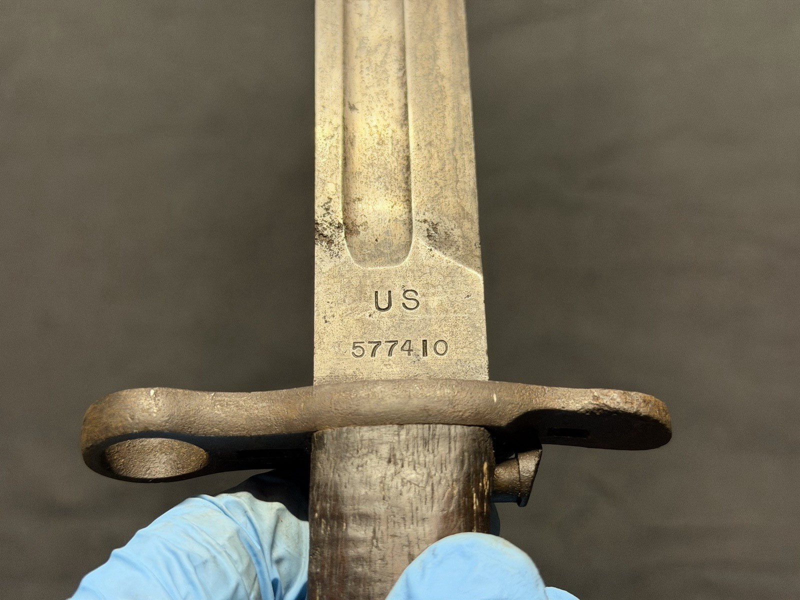 Pre- WWI WW1 US AEF Springfield Armory SA M1905 Bayonet! Dated 1913!