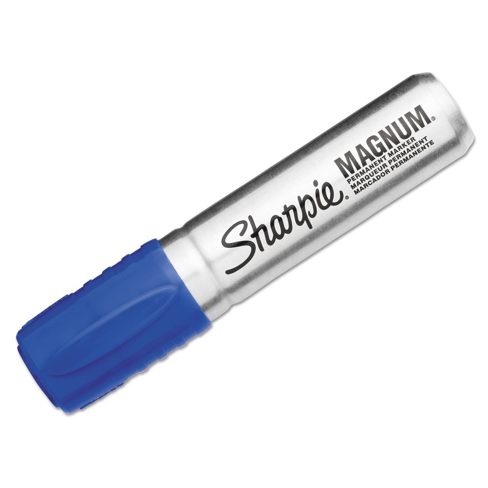 44003 Magnum Oversized Permanent Marker Chisel Tip Blue