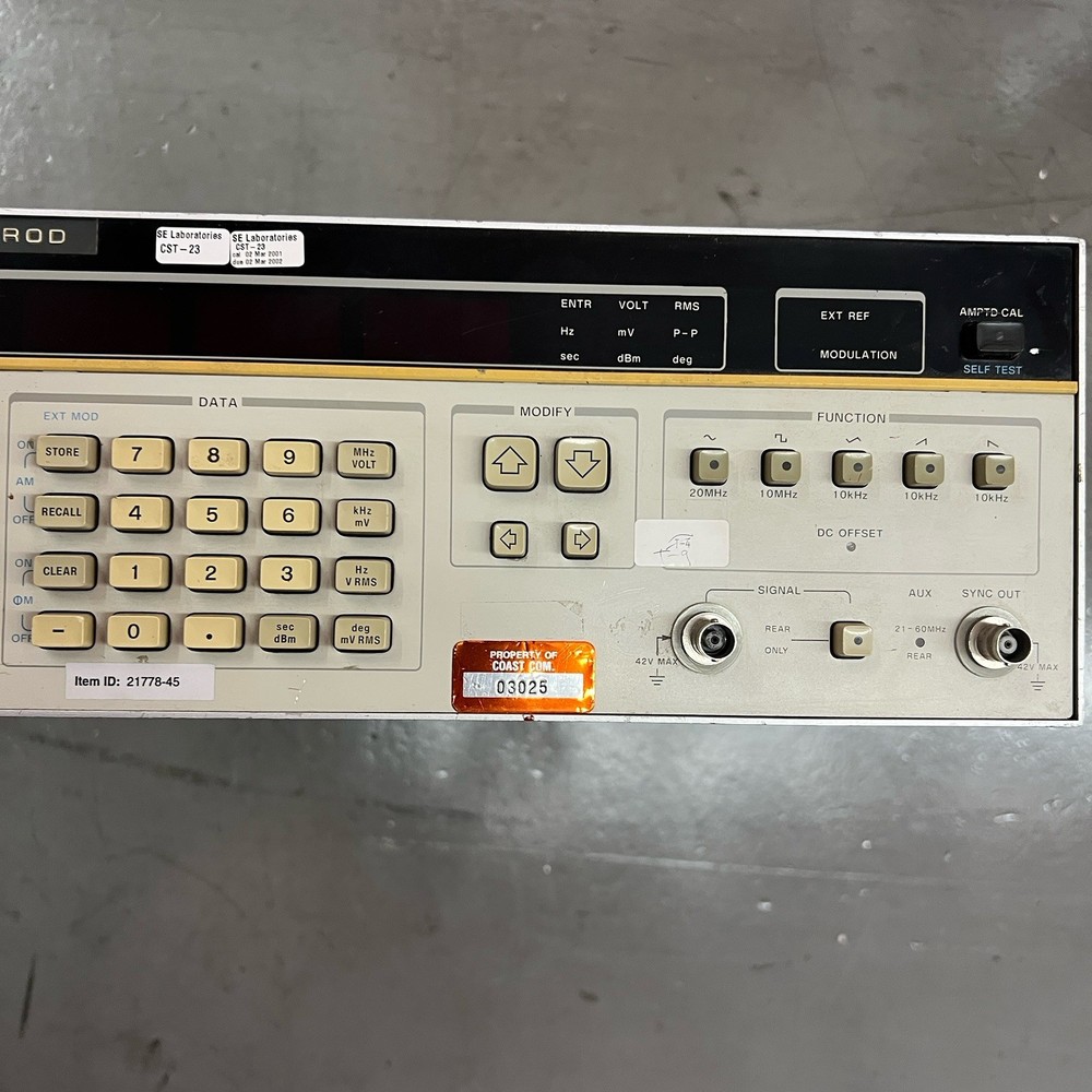 HP 3325A Synthesizer / Function Generator For Parts