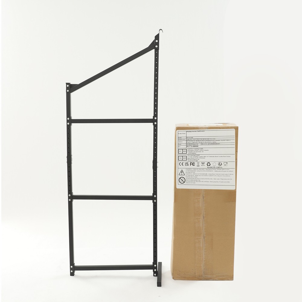 2 Pack Container Shelving Bracket Set, 3-Tier Cargo Storage Shelf Brackets