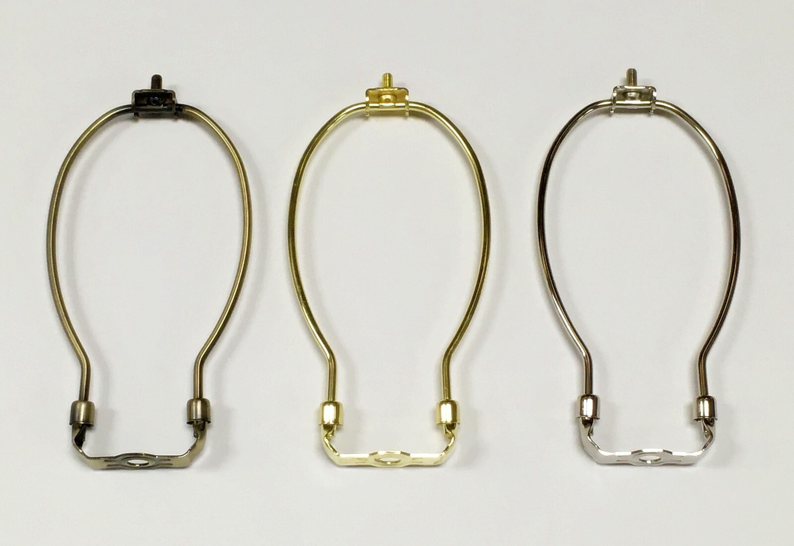 Lamp Parts-Lamp HARP W/Saddle 5" to 12" Heavy Duty 3 Finishes: AB,PB,PN (1 Pc.)