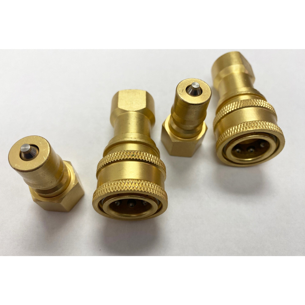 8 Sets 1/4" Brass Quick Disconnect Coupler Carpet Cleaning Extractor 16pcs