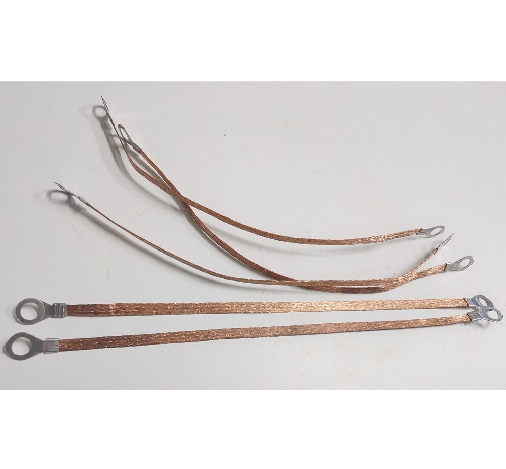 5 Pcs Universal Automotive Ground Strap Copper Car Engine Firewall Braided Cable