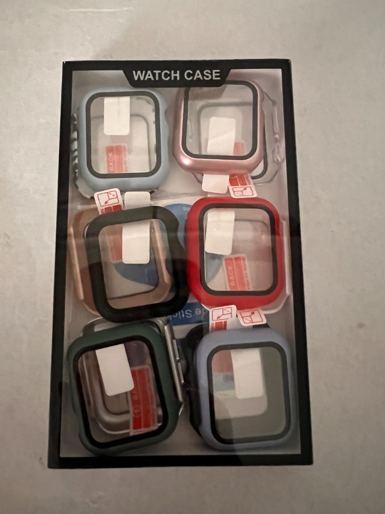 12 Pack case for Apple Watch Compatible 40mm Screen Protector with