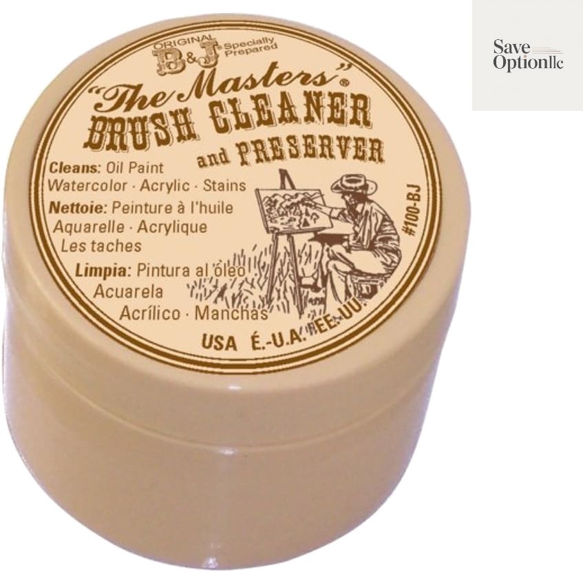 Brush Cleaner and Preserver for Artists, 1 Ounce