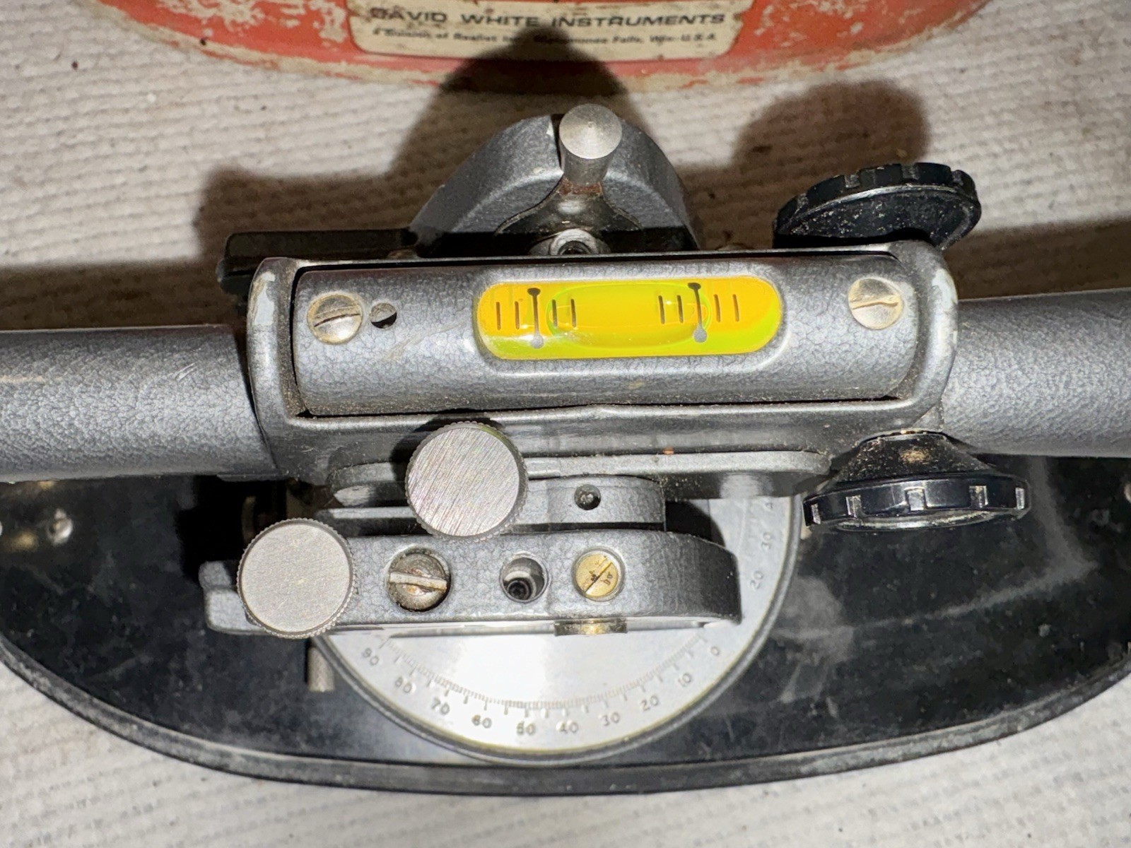 David White Meridian Realist Model 8080 Transit Level w/ Case