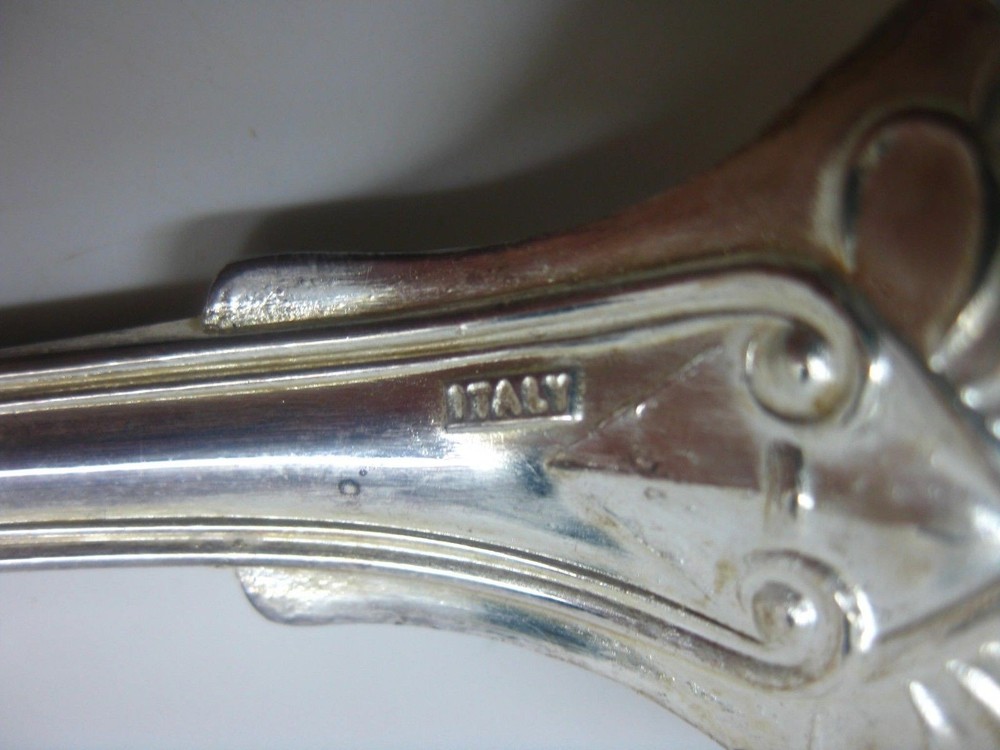 Vintage 13" F.B. Rogers Silver Silverplated Salad Serving Fork & Spoon ITALY