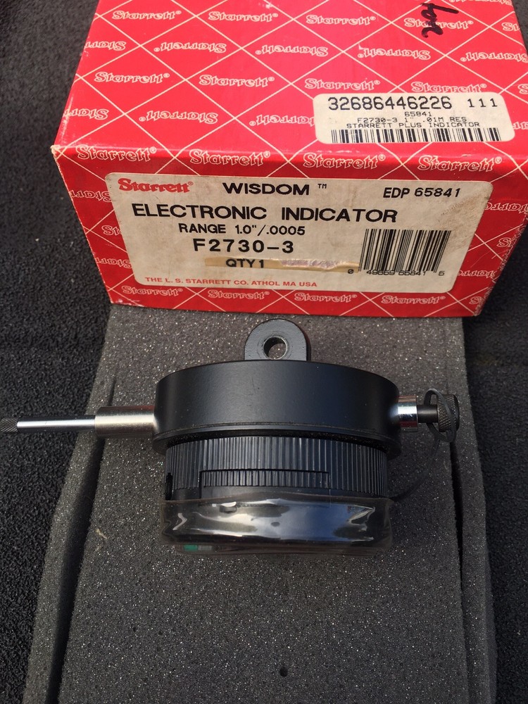 Starrett Wisdom Plus Electronic Digital Indicator F2730-3 Range 1.0”- .0005 “
