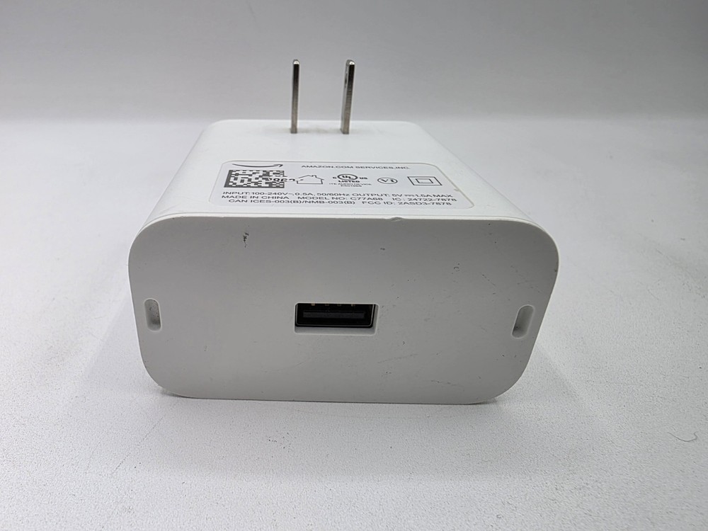 White Amazon Echo Flex Plug In C77A68 Alexa Voice Control Speaker