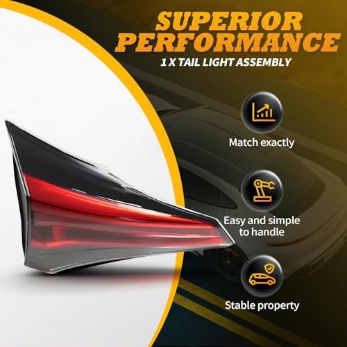 Left Side Inner Tail Light Assembly Compatible with RA-V Four 2016-2018 Driver