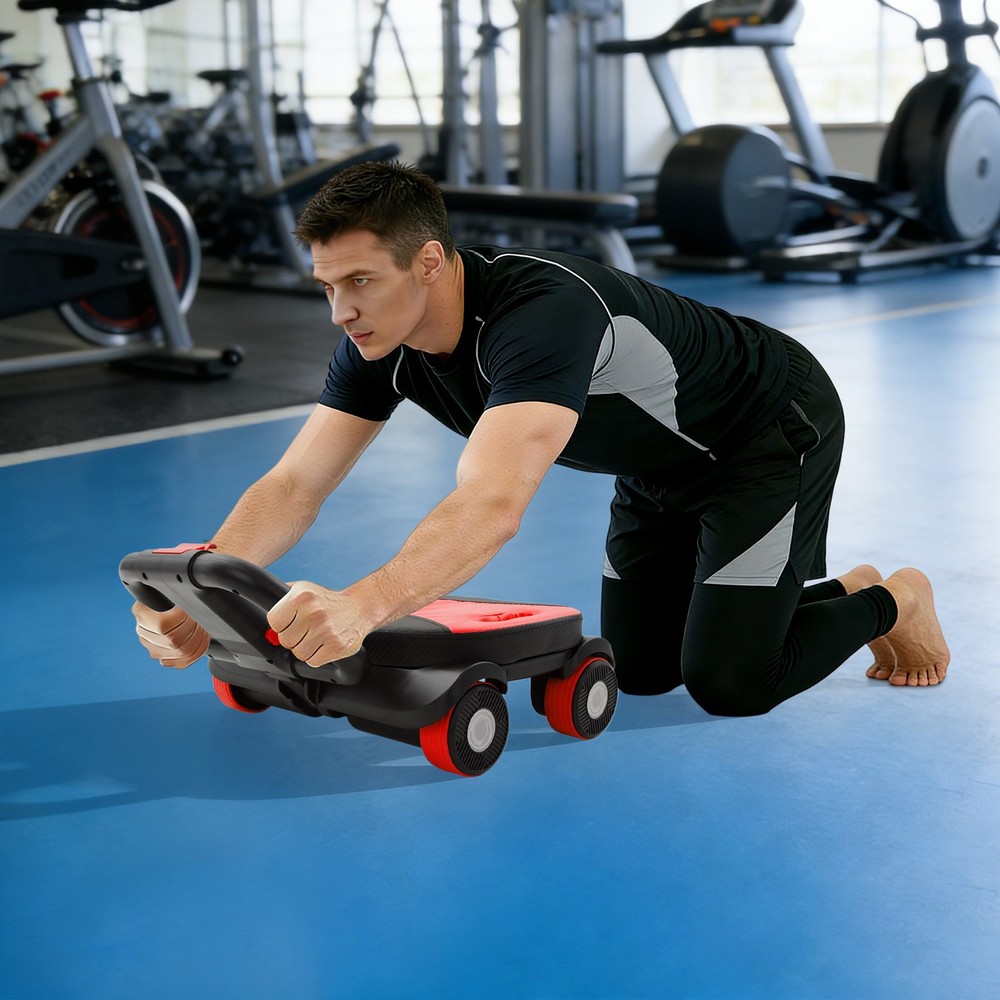 AB Abdominal Roller, Four-Wheel Elbow Support Abdominal Roller, Abdominal Roller