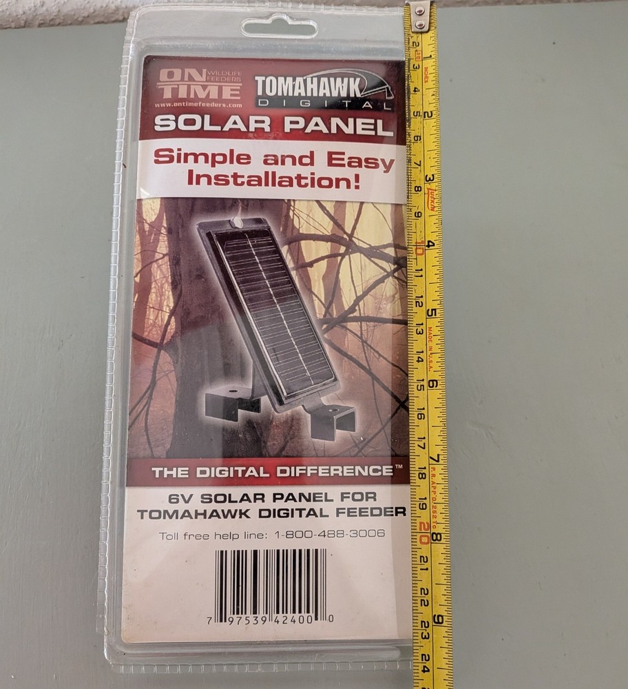 NEW Tomahawk Digital 6V Solar Panel Charger for Tomahawk Digital Feeder