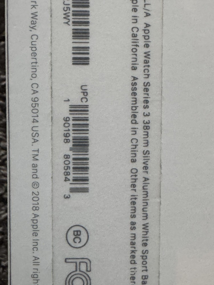Apple Watch Series 3 Box Charger & Block ONLY with Manual