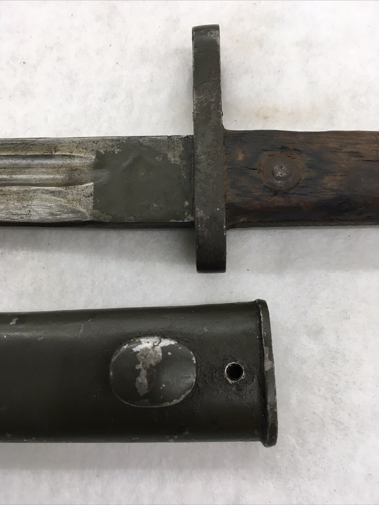WWII Turkish Mauser Rifle Bayonet with Scabbard
