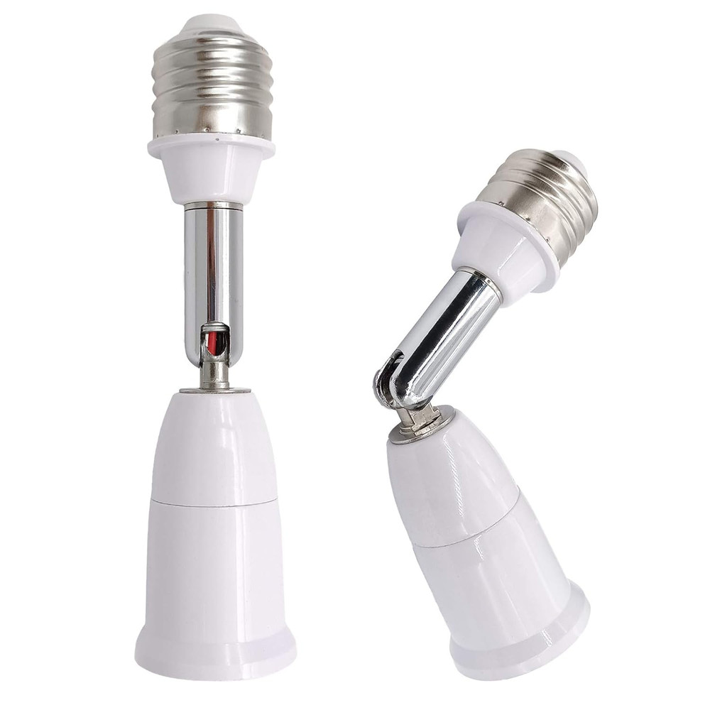 E26/E27 Light Socket Extender, 4.5 Inch Extension Socket Extender Adapter, Adjus