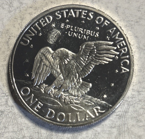 1971 S Eisenhower Dollar Choice Proof 40% Silver IKE Dollar-55th B-Day Present!