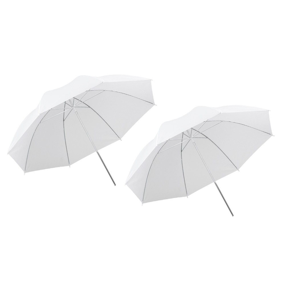 2 Pcs Soft Light Umbrella, 33 Inch Dia Photography Diffusion Umbrella, White