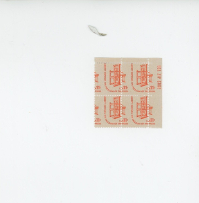 USA Scott# 1593  Perf Shift Plate Block MNH  error book (mb21