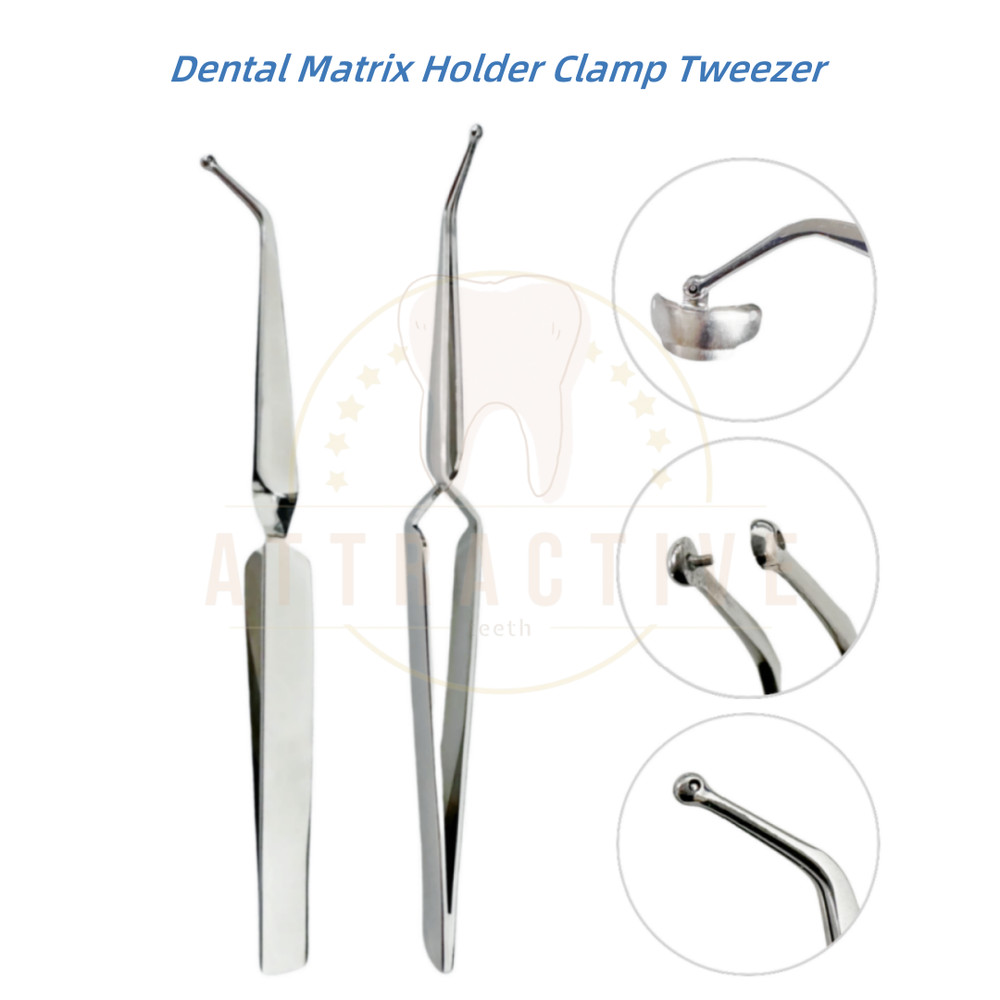 Dental Matrix Holder Clamp Matrices Tweezer Linear Forcep Fits Plus