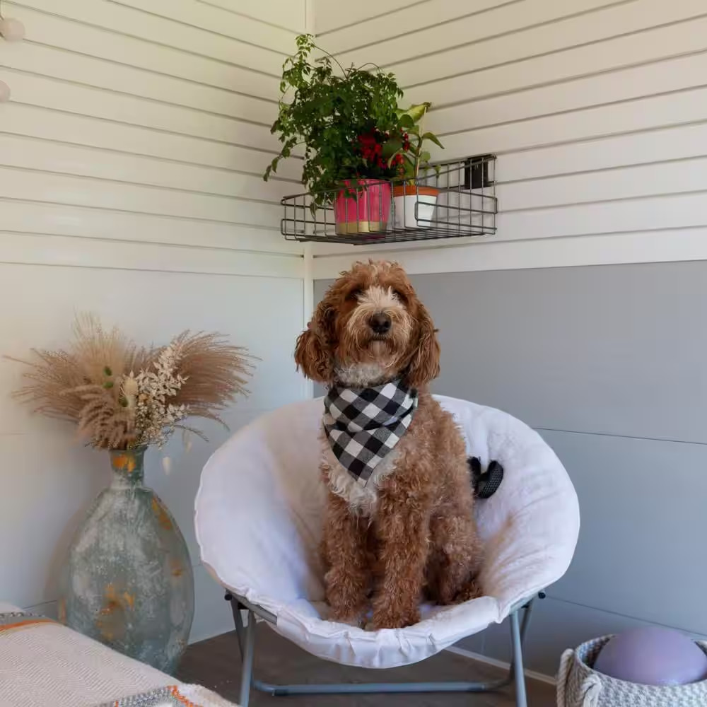 8 Ft. PVC Slatwall Panel White (7-Pack)