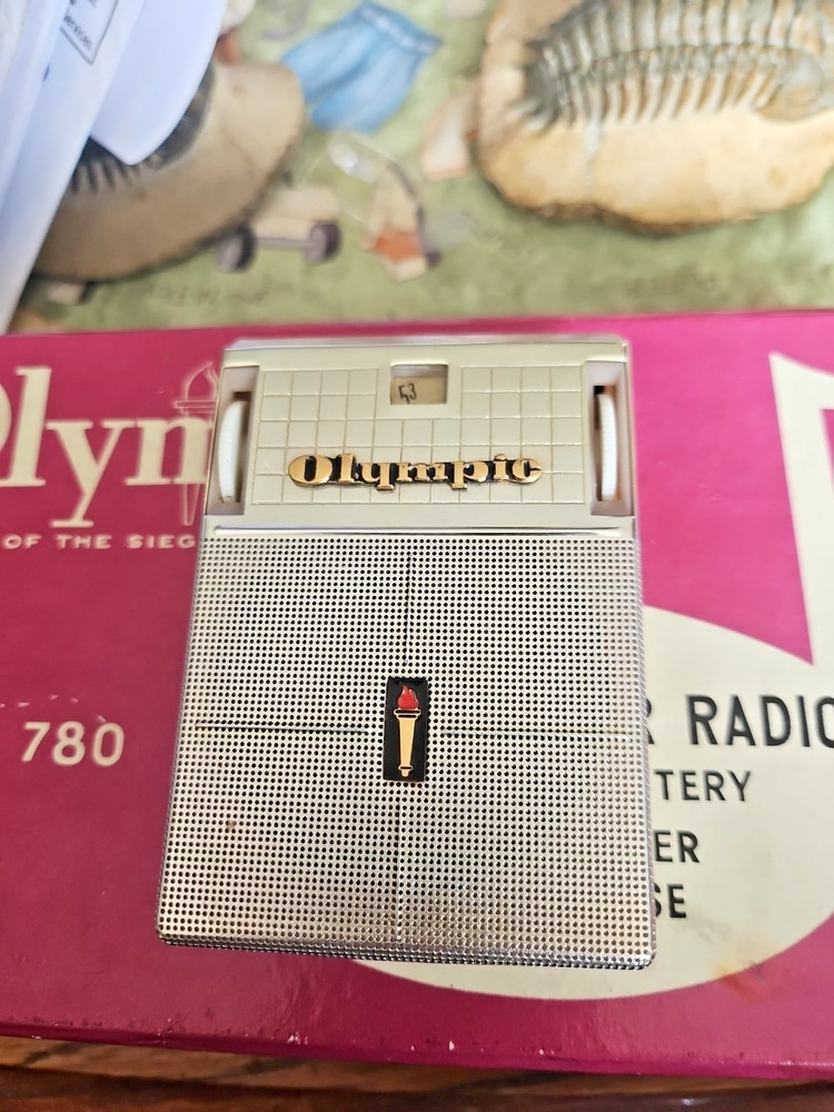 Olympic Model 780 Transistor Radio and Display Case
