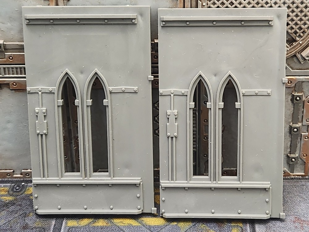 Warhammer 40K Imperial City Windows (2), Plastic