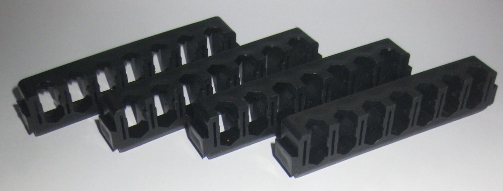 DEWALT TOUGH CASE INSERT BIT HOLDER X4 RACKS BLACK NEW BIT STORAGE RACK NO BITS