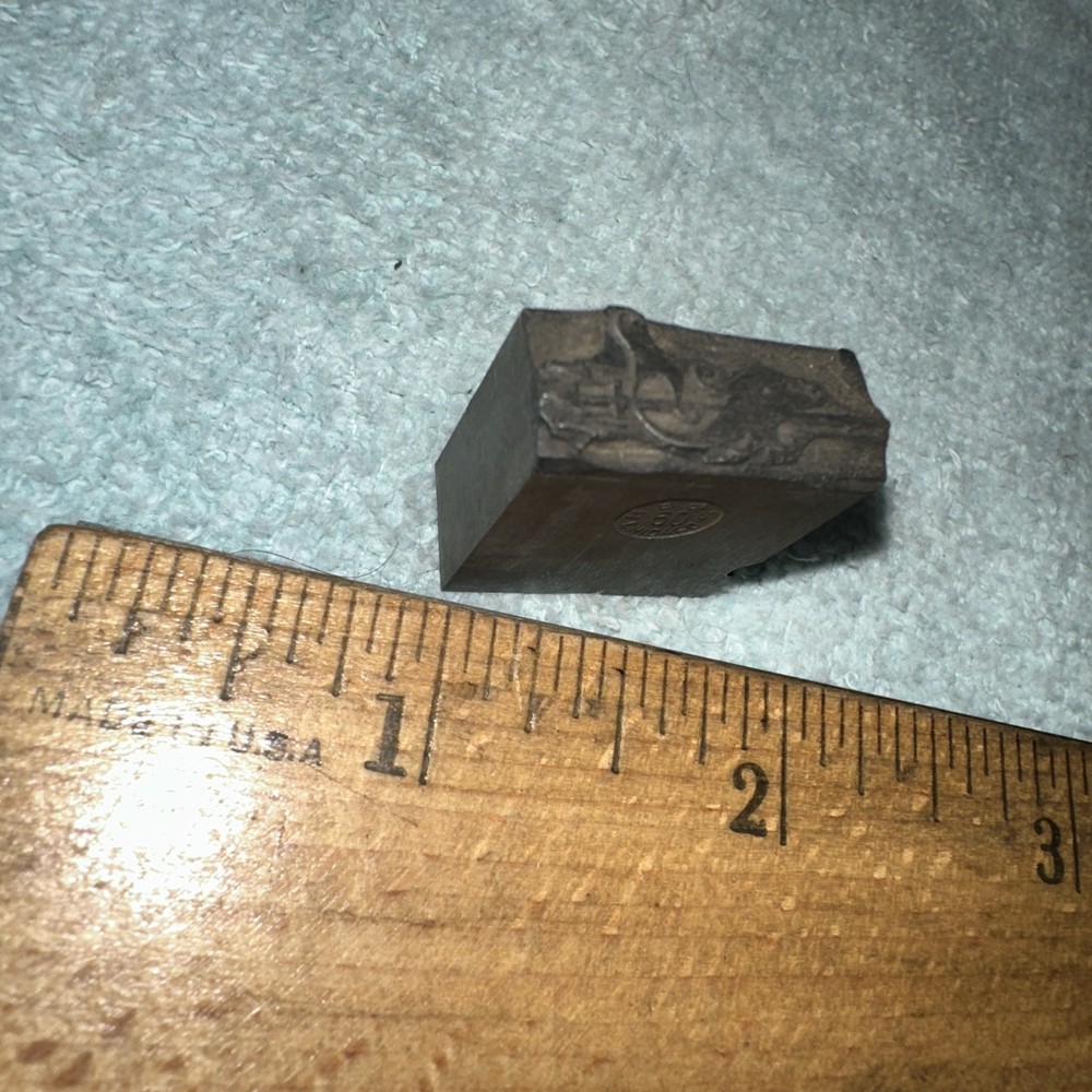 Printing Block “ Pitchfork “ Lead Block.