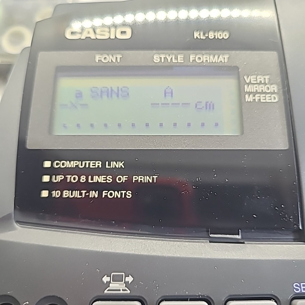 Vintage Casio Label It! KL-8100PLUS Printer Sharp Wizard OZ-630 Organizer Bundle