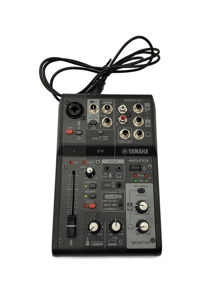 YAMAHA mixer AG03MK2 live streaming Used