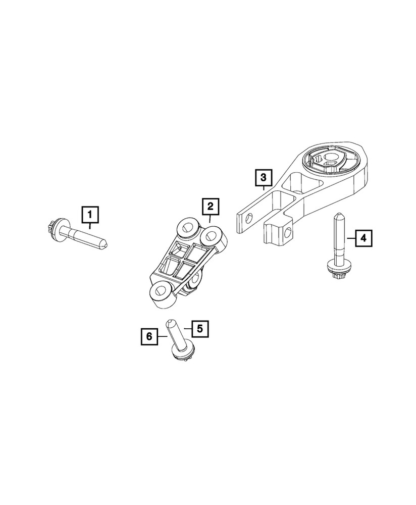 Genuine Mopar Transmission Mount Isolator 68402368AA