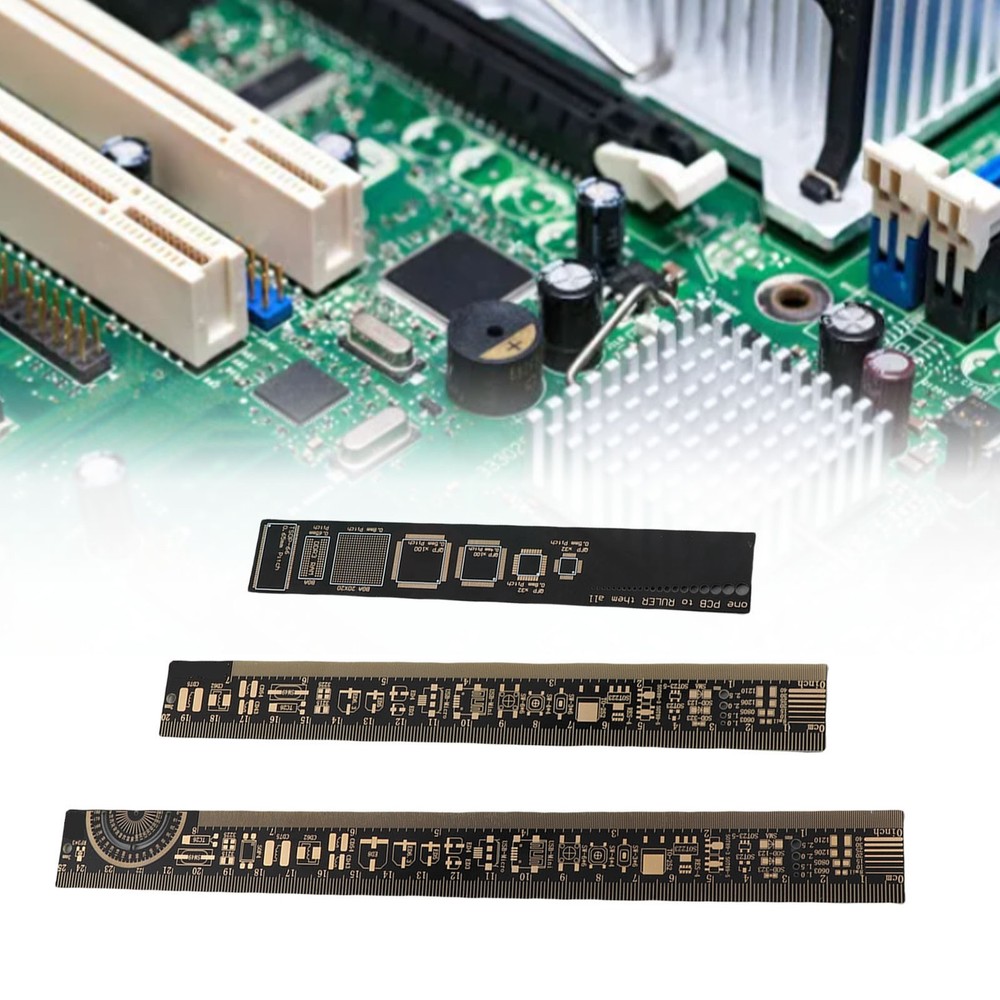 3PCS High Accuracy Multifunctional Printed Circuit Board Engineering Ruler For